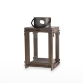 Conjunto lanternas de madeira à cor natural